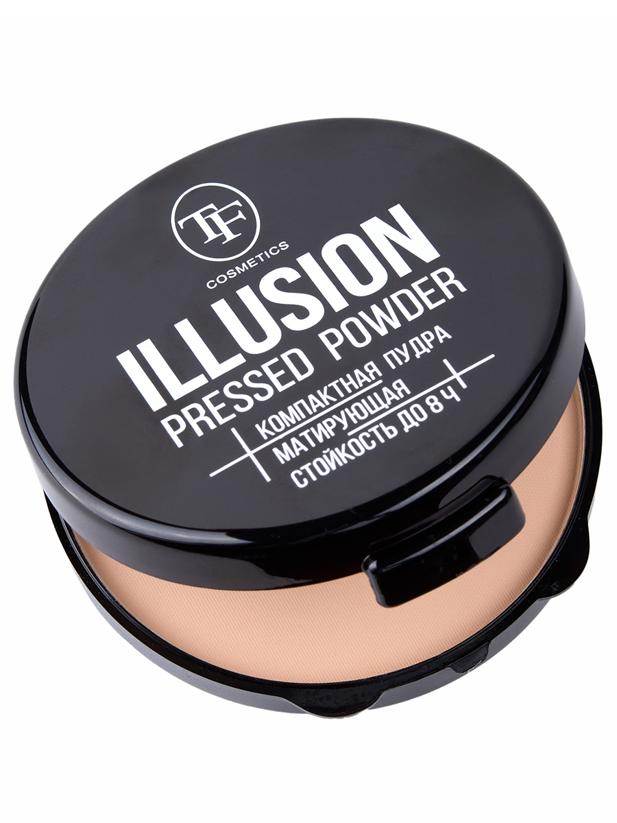 Пудра матирующая Illusion, тон 02 light natural / светлый песок от TF cosmetics + 3