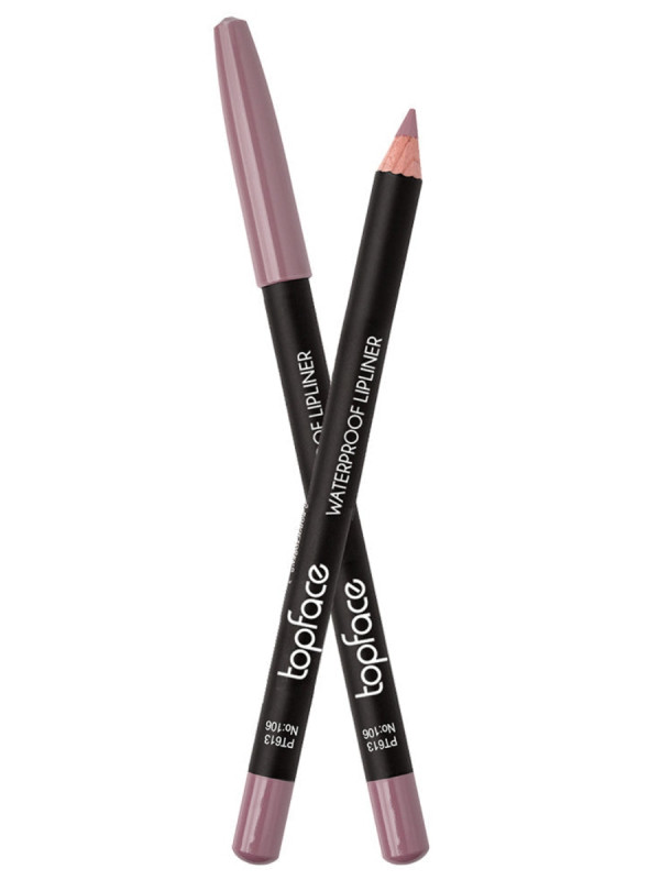 Карандаш для губ водостокий Waterproof Lipliner, тон 106 от TopFace + 1