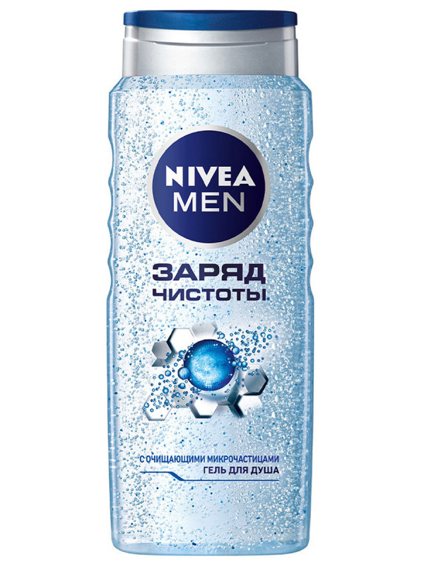 Men Гель для душа мужской Заряд чистоты 500мл  от Nivea + 1