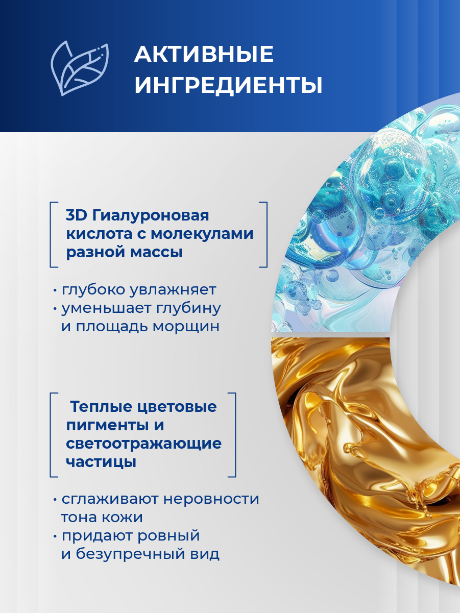 3D Filler Гиалуроновый преображающий Крем-Blur 15мл от Librederm + 6
