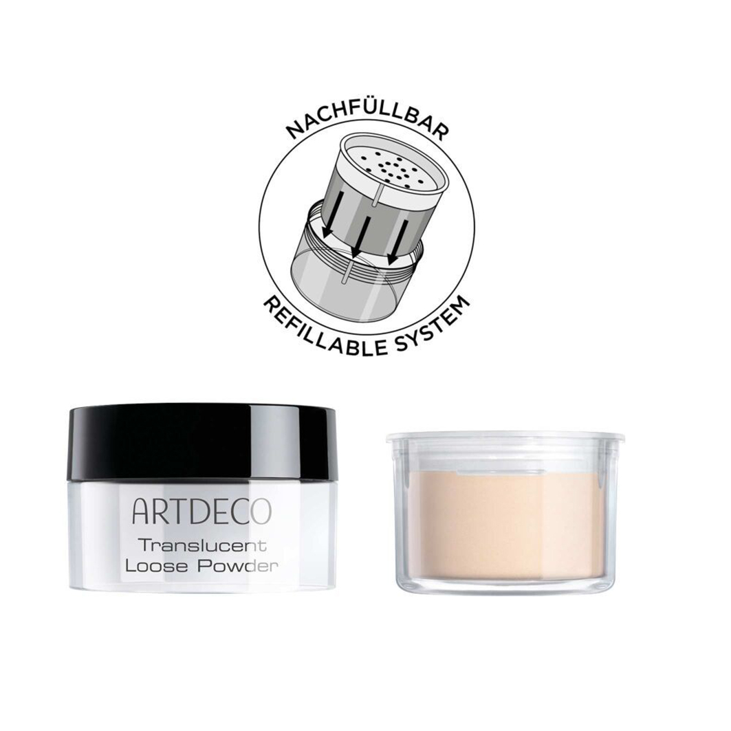 Пудра рассыпчатая Translucent Loose Powder, тон 02 светлый от ARTDECO + 3