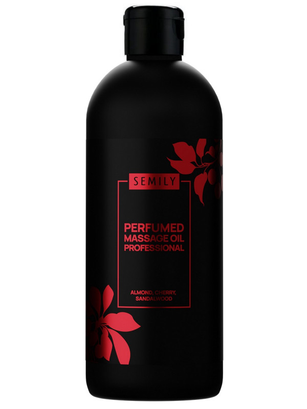 Масло для тела массажное профессиональное парфюмированное Almond, Cherry, Sandalwood 500мл от Semily + 1