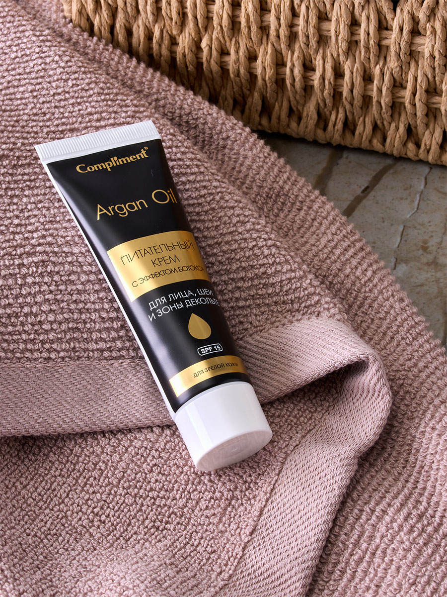Argan Oil Питательный Крем для лица, шеи, зоны декольте 50мл от Compliment + 8