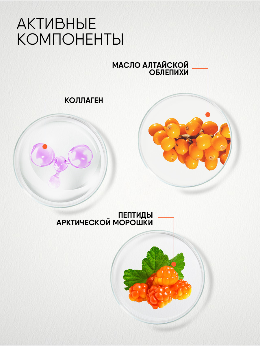 LAB Biome Коллагеновый Крем-концентрат для лица ночной Collagen 50мл от Natura Siberica + 12