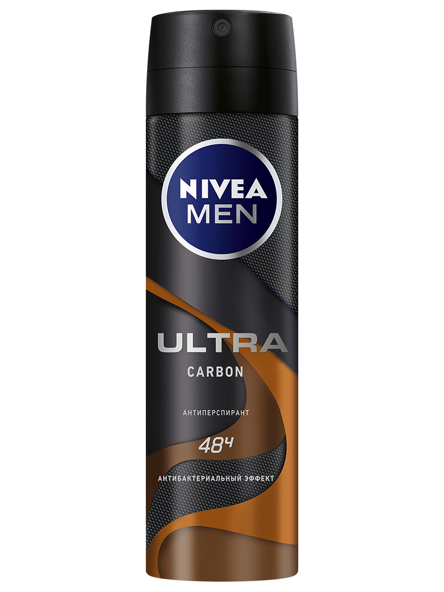 Men Дезодорант антиперспирант спрей Ultra Carbon 150мл  от Nivea + 3