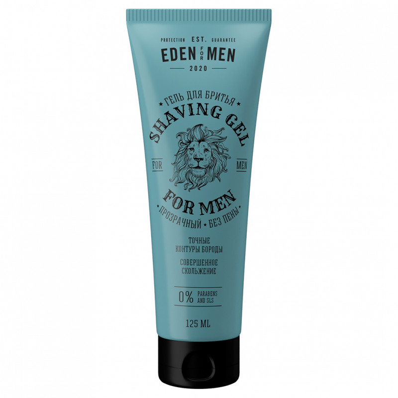For Men Гель для бритья прозрачный без пены 125мл от EDEN + 1