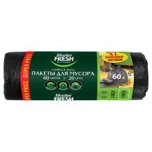 Пакеты для мусора 60л 20шт 9мкм