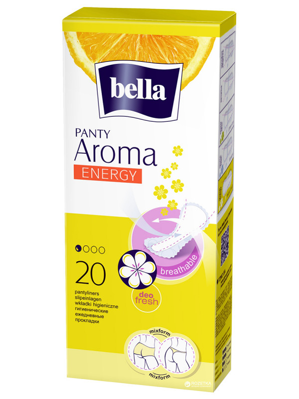 Прокладки ежедневные Panty Aroma Energy 20шт от Bella + 1