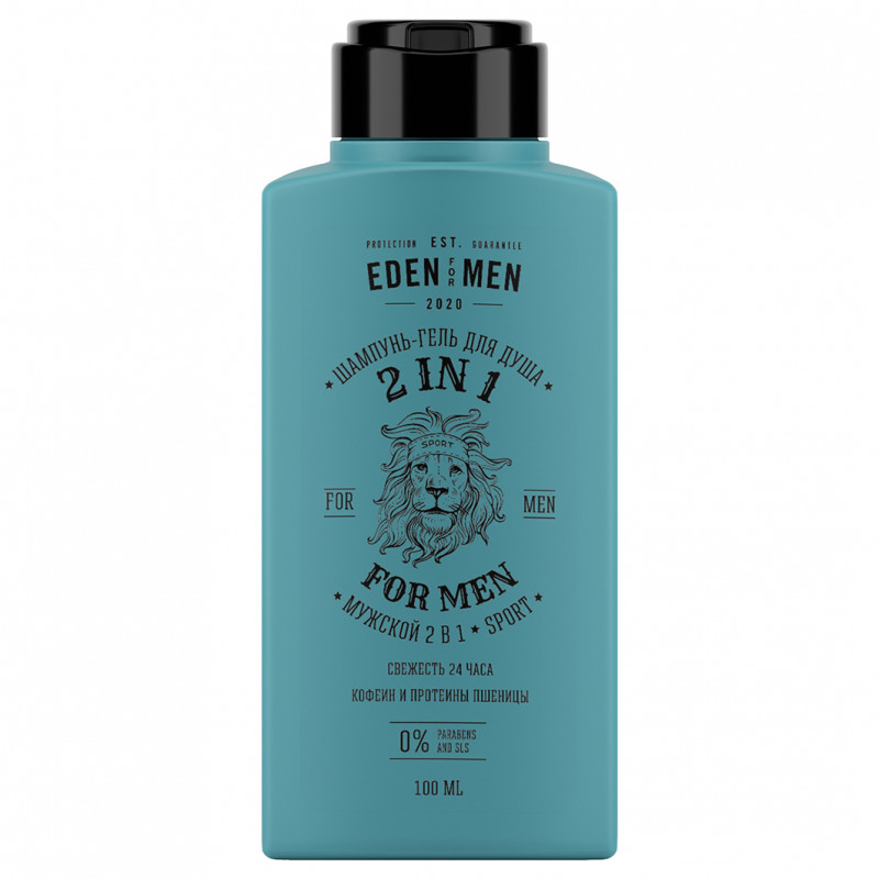 For Men Шампунь-гель 2в1 для мужчин 100мл от EDEN + 1