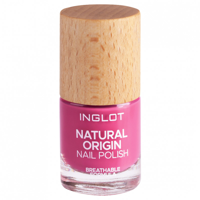 Лак для ногтей Natural Origin, тон 042 summer raspberry от INGLOT + 1