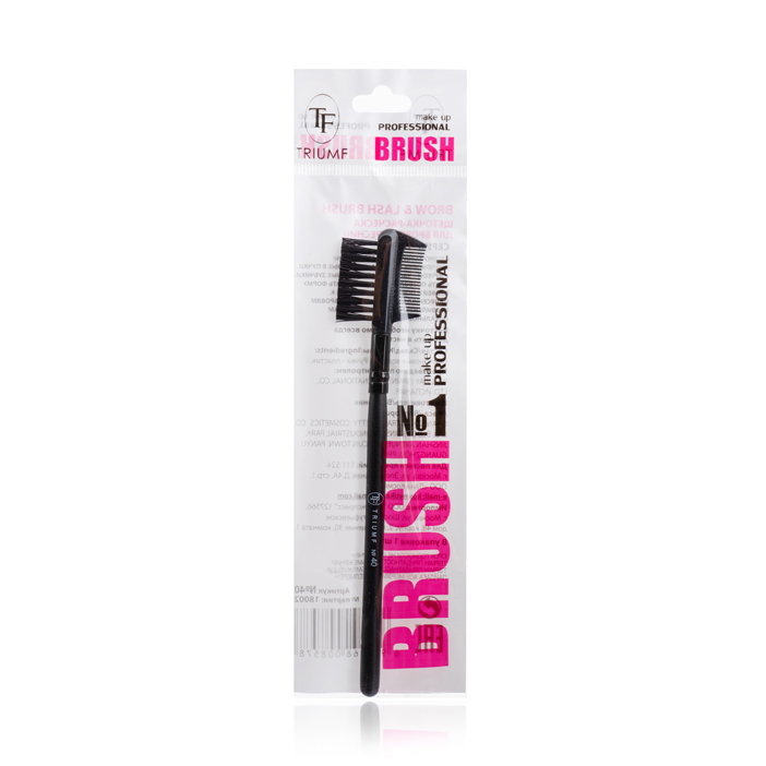 Щеточка-расческа для бровей и ресниц Brow & Lash Brush №40 от TF cosmetics + 2