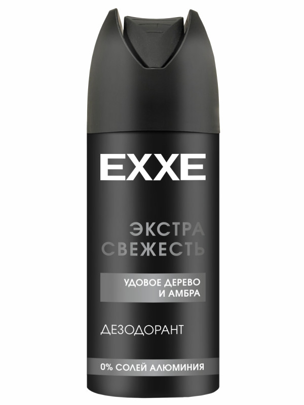 Дезодорант спрей Экстра свежесть Удовое дерево и амбра 150мл мужской от EXXE + 1
