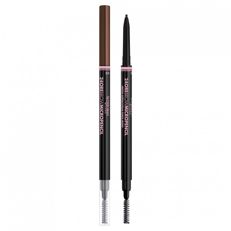 Карандаш для бровей 24Ore Brow Micropencil, тон 02 Light Brown от Deborah Milano + 1