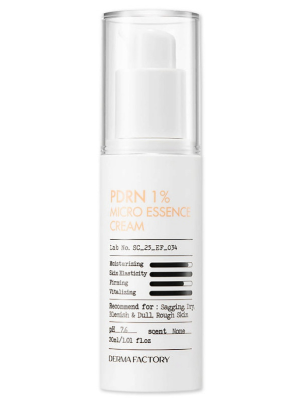 Крем-эссенция для лица с PDRN 1% Micro Essence Cream 30мл от Derma Factory + 1