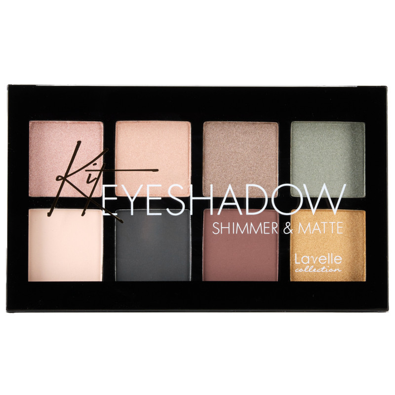 Shimmer Matte Палетка теней для век, тон 01 розово-зелено-бежевые тона от LavelleCollection + 1