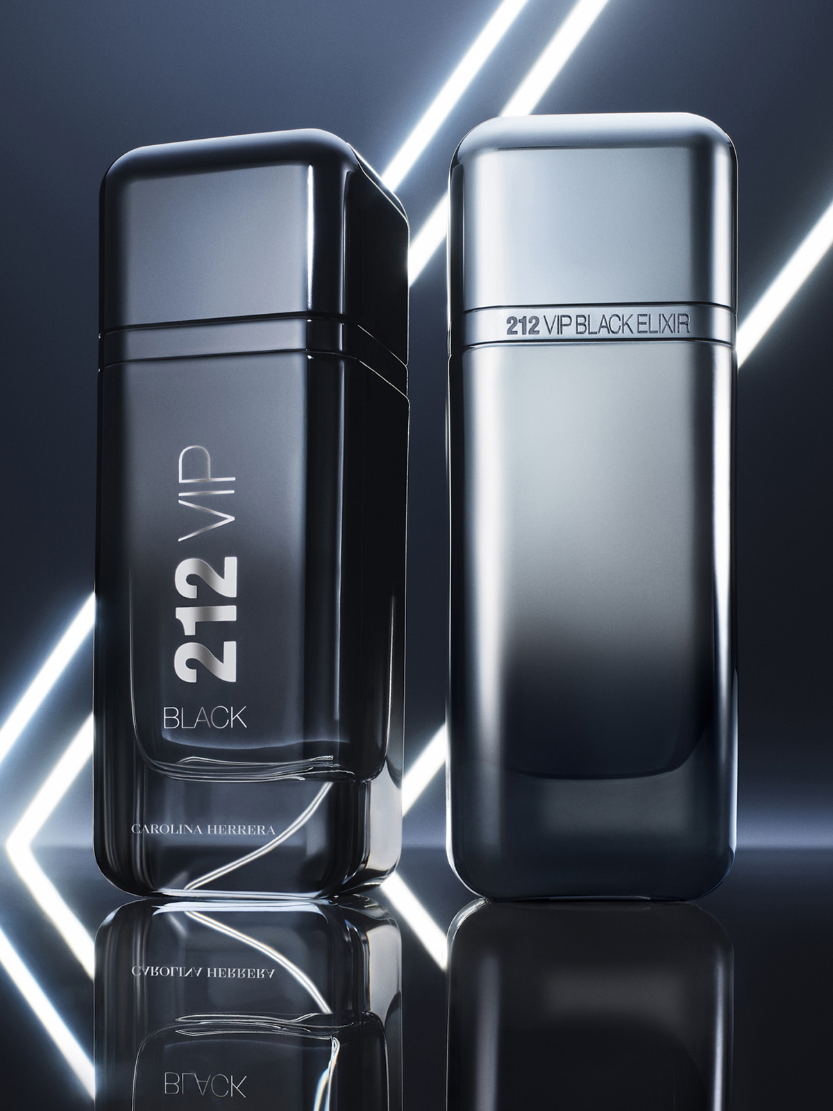 212 VIP Black Elixir Парфюмерная вода мужская 100мл от Carolina Herrera + 4