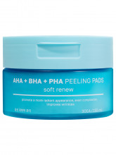 Пэды отшелушивающие Мягкое обновление кожи с AHA, BHA и PHA кислотами 30шт 