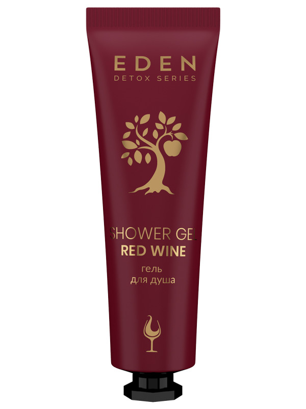 Detox Гель для душа Red Wine 30мл в тубе  от EDEN + 1