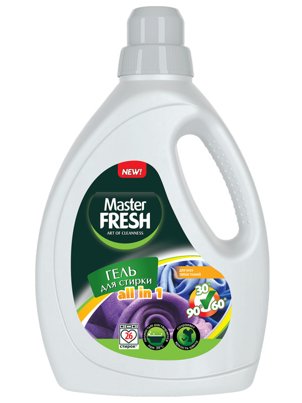 Гель для стирки All in 1 1,3л от Master Fresh + 1