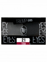 Тени для век двухцветные Triunph Eyes, тон 21 Серый и Графит