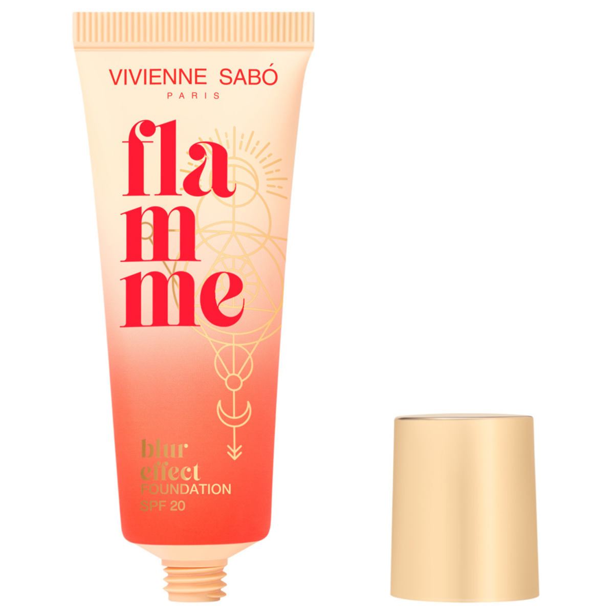 Тональный крем SPF20 Flamme, тон 01 слоновая кость от Vivienne Sabo + 4