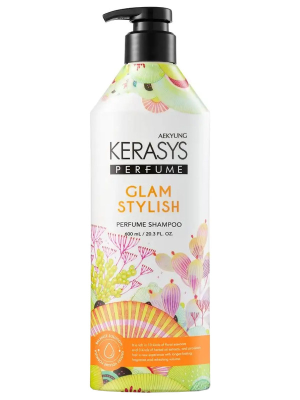 Шампунь для волос парфюмированный Glam Stylish 600мл от Kerasys + 1