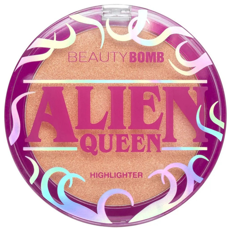 Хайлайтер Alien Queen, тон 01 персиковый с золотистым сиянием от Beauty Bomb + 1