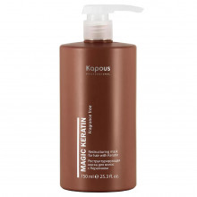 Professional Реструктурирующая Маска для волос с кератином Fragrance Free Magic Keratin 750мл